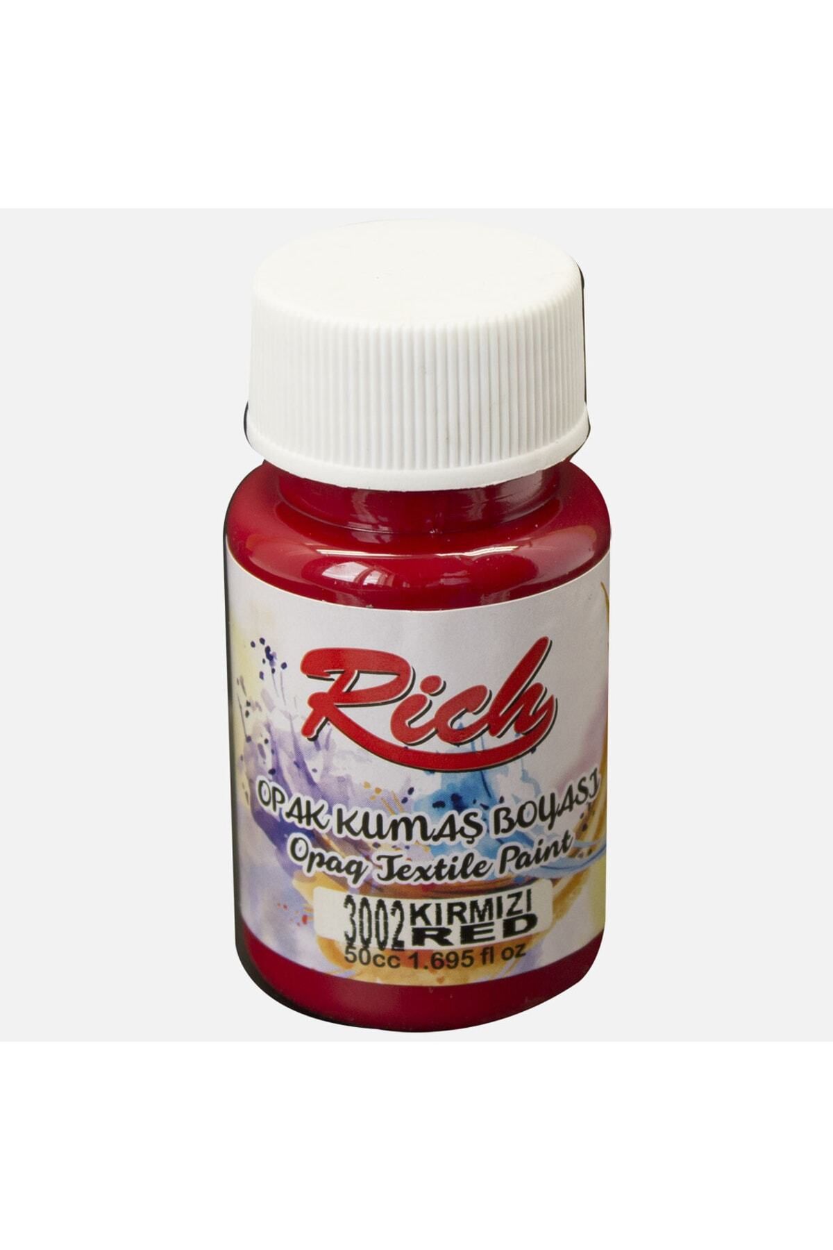 Opak Kumaş Boyası - Opaq Textile Paint 50 Cc - Kırmızı Red 3002