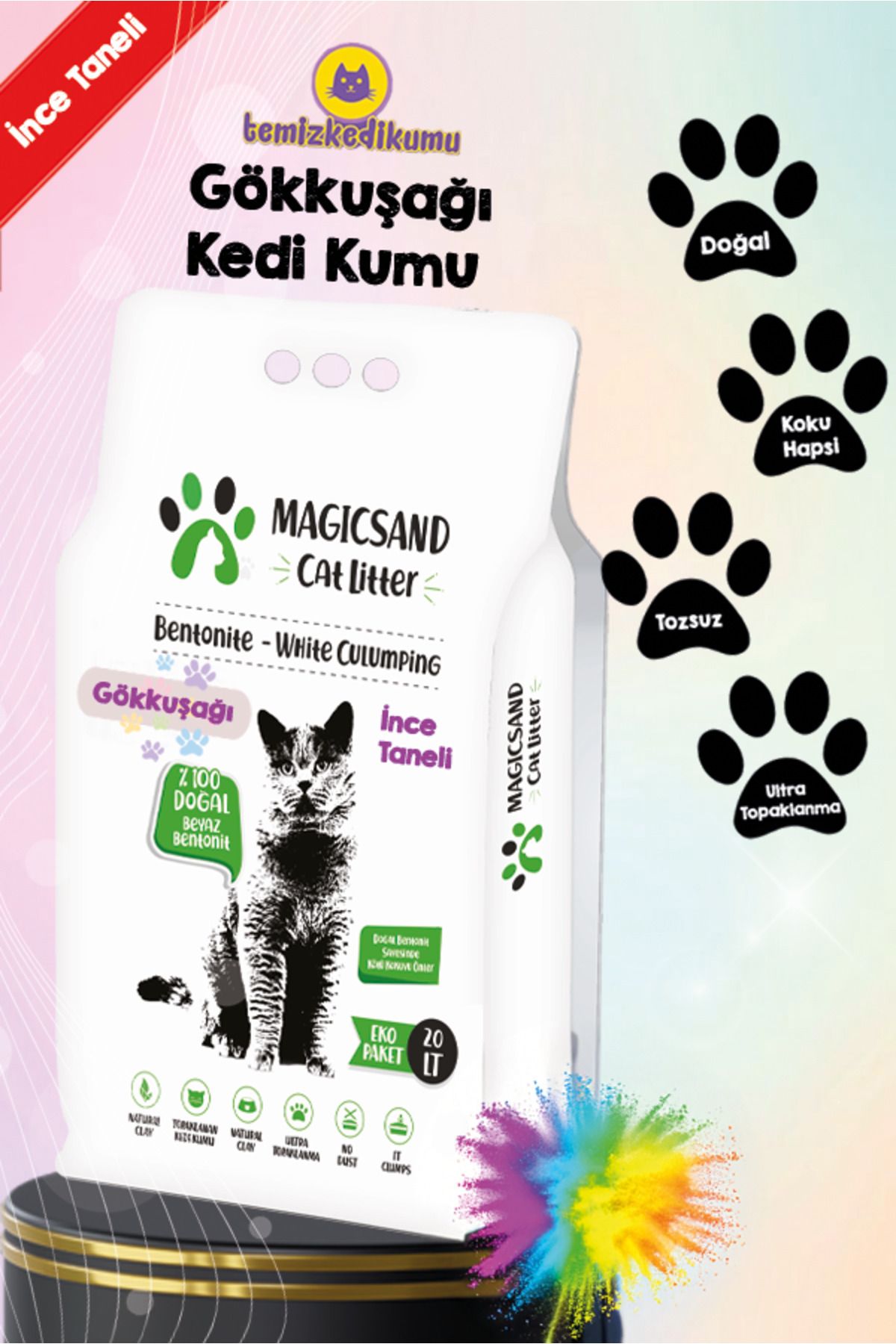 Gökkuşağı Bentonit 20 Lt.