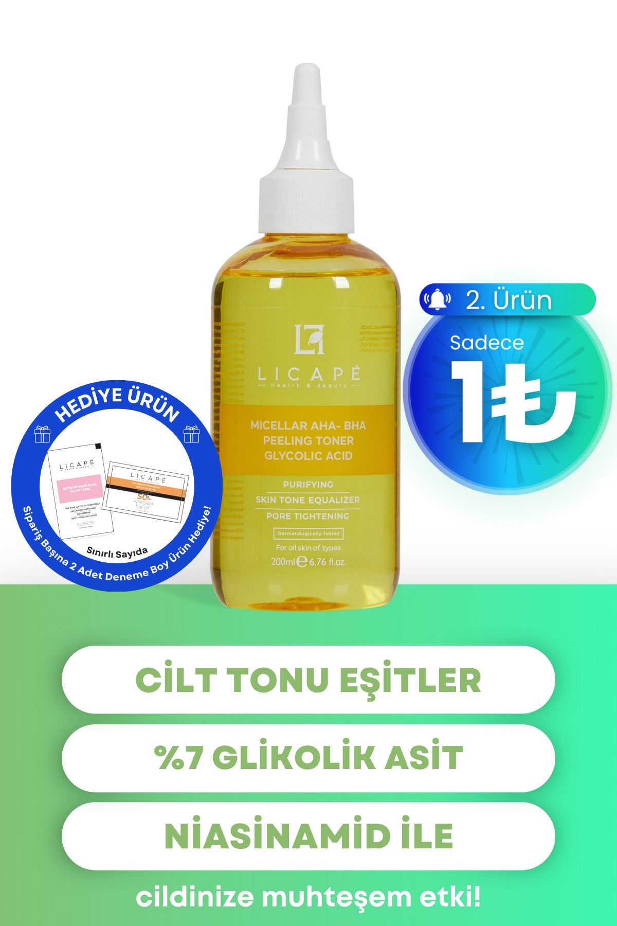 Micellar Glikolik Asitli Aha-Bha Peeling Tonik 200ml