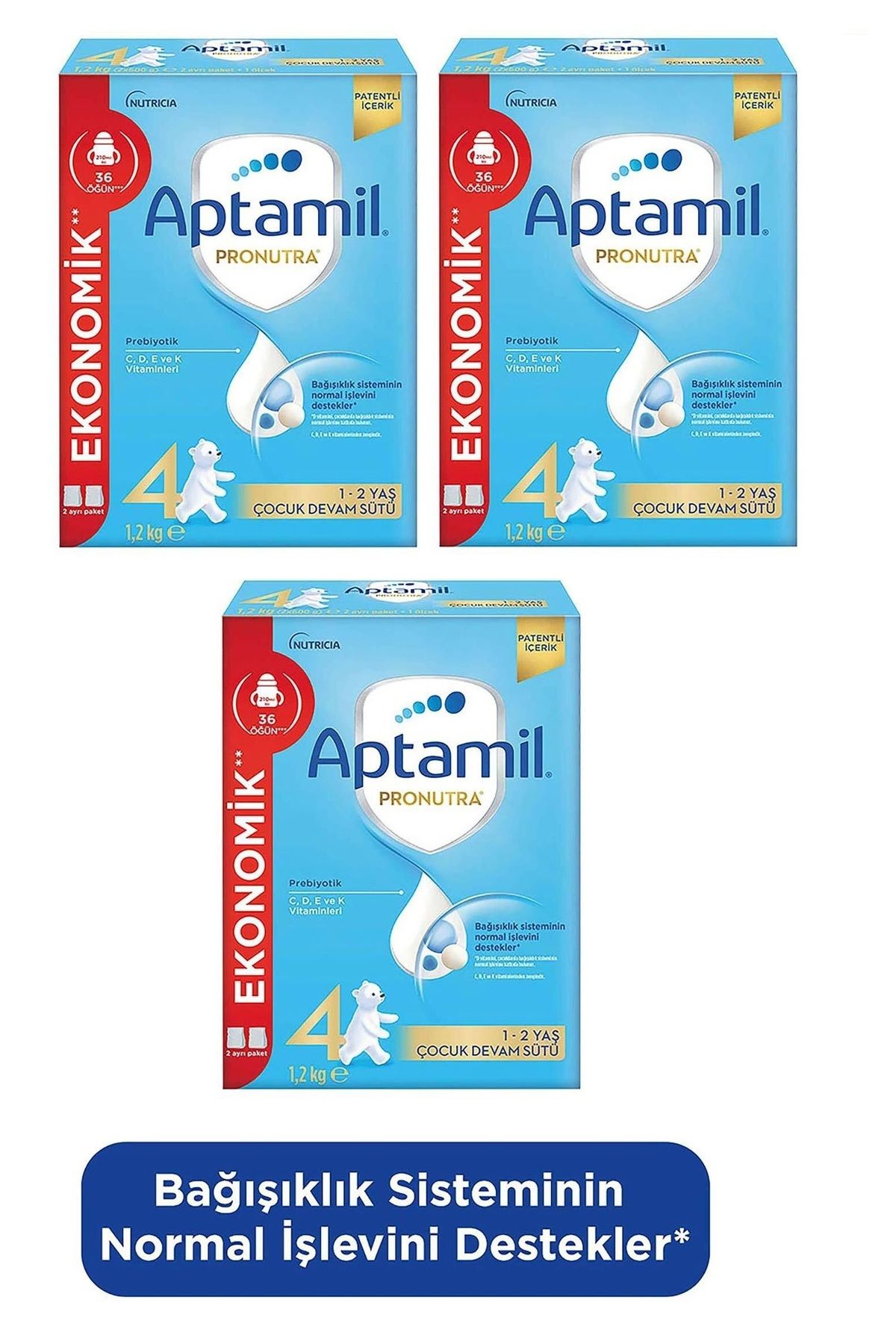 4 Çocuk Devam Sütü 3x1200 Gr 1 Yaş+
