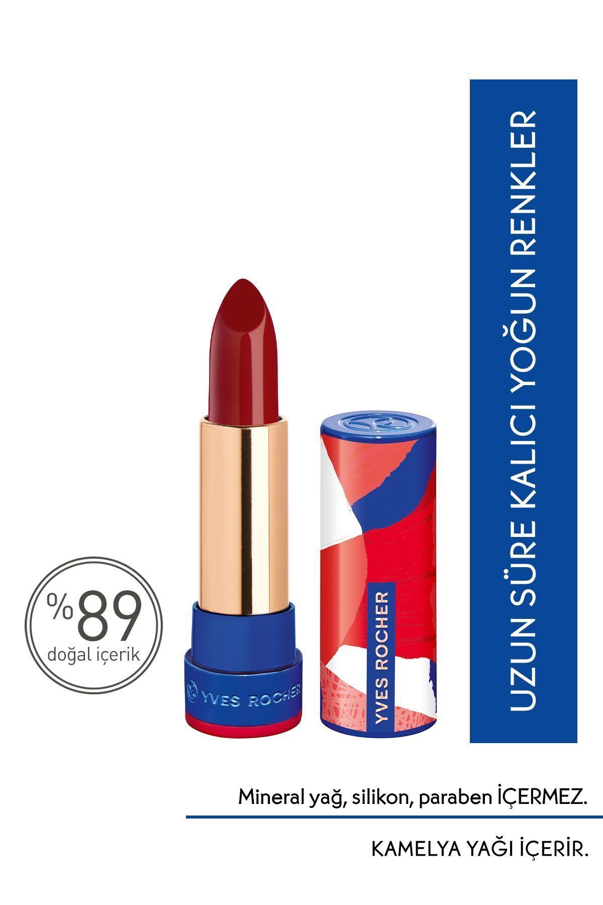 Ultra Nemlendirici Yoğun Renkli Saten Ruj-10. Koyu Kırmızı-3.8g-79659