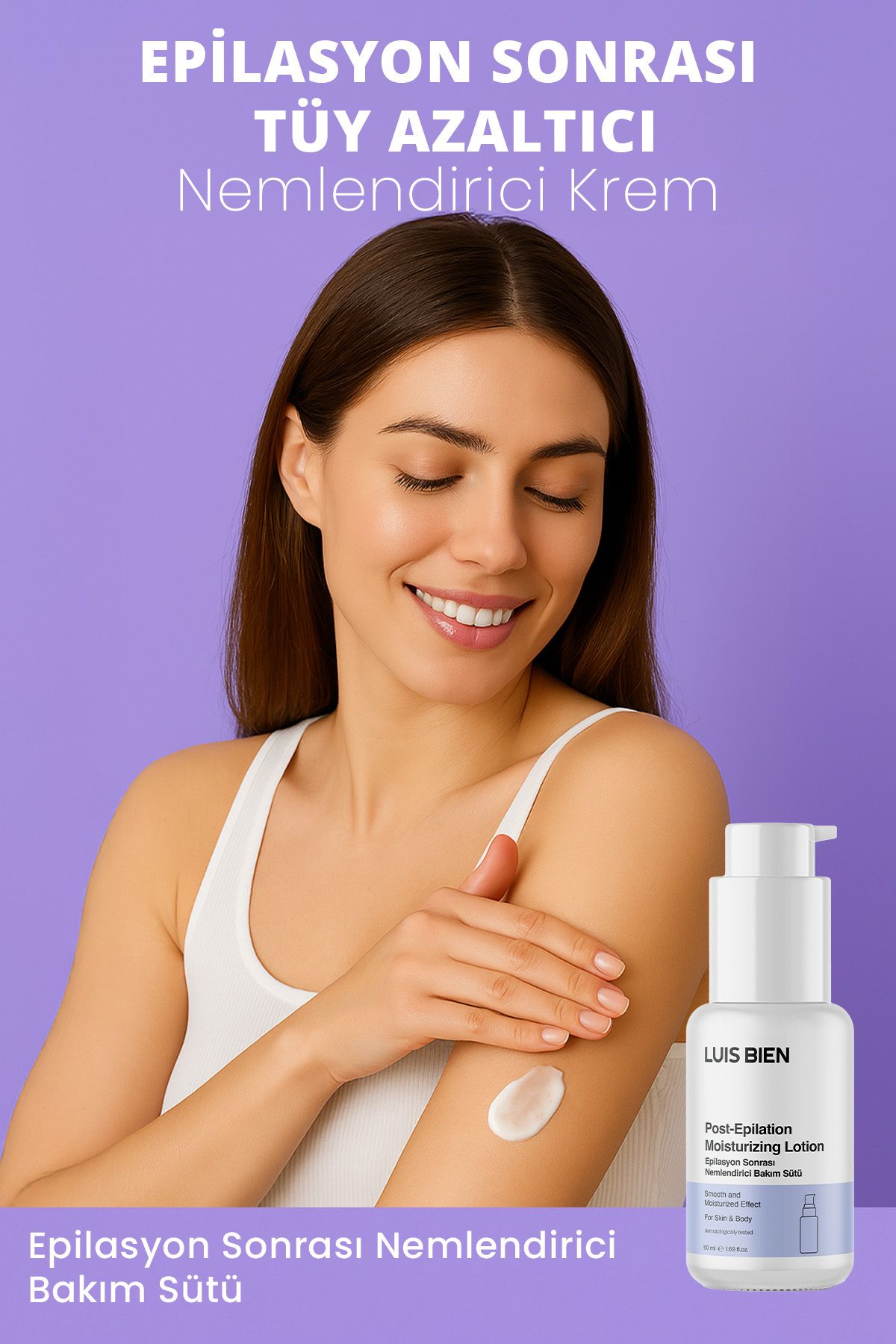 Epilasyon Sonrası Tüy Azaltıcı & Nemlendirici Süt | Pürüzsüz Cilt & Kalıcı Etki | 50ml