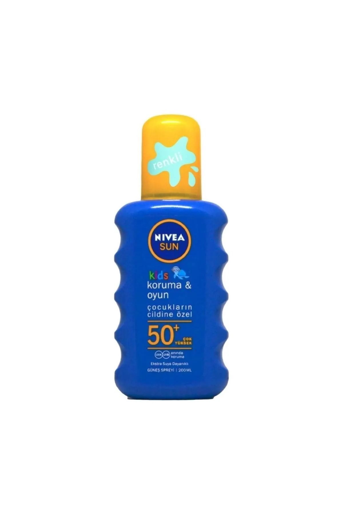 Çocuk Renkli Nemlendirici Güneş Spreyi Spf 50+ 200 ml.