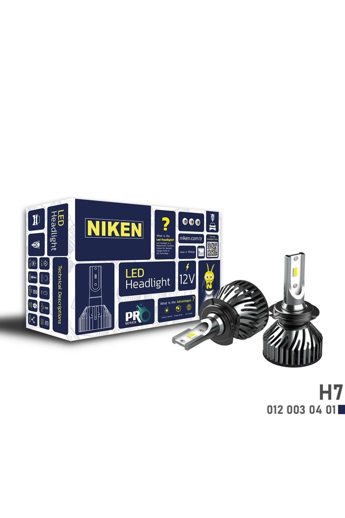 H7 Led Xenon Far Aydınlatma Seti Şimşek Etkili Pro 6400lm