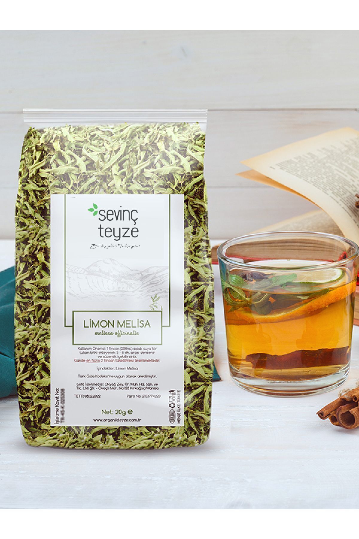 Sevinç Teyze Limon Melisa,oğul Otu,nane Balsamı,acem Otu,limon Otu,melissa Officinalis 20g.