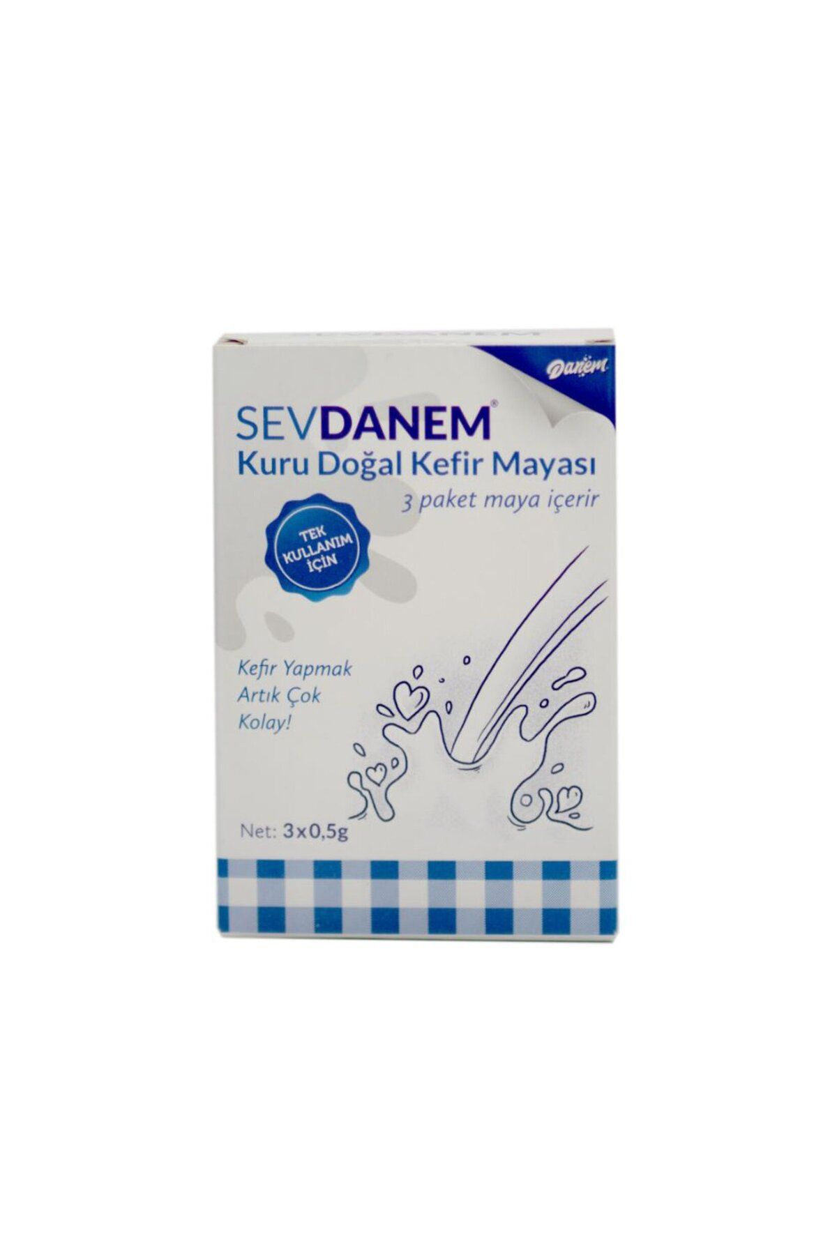 Sevdanem Tek Kullanımlık Kuru Doğal Kefir Mayası 15 G