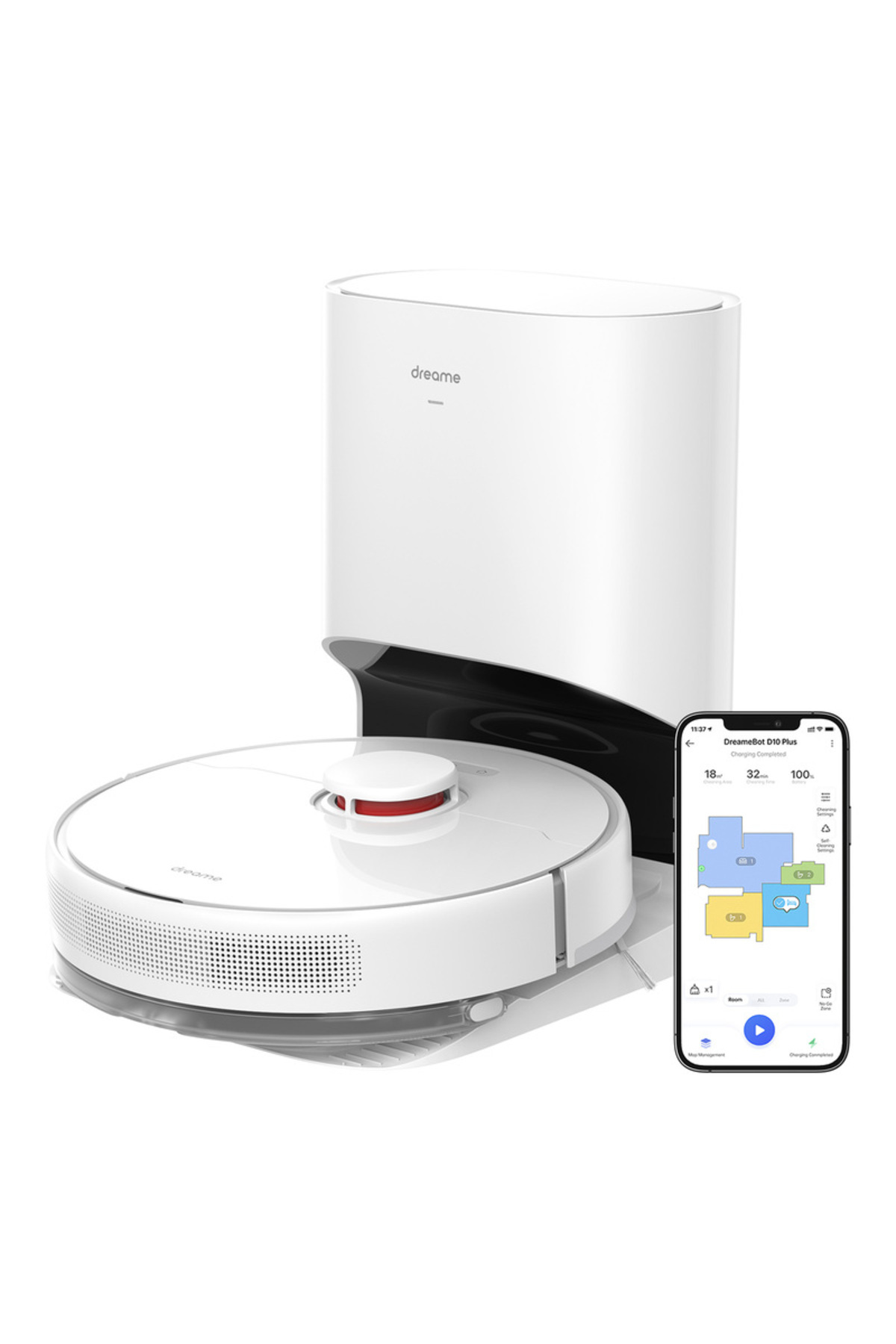 D10 Plus Robot Süpürge Beyaz