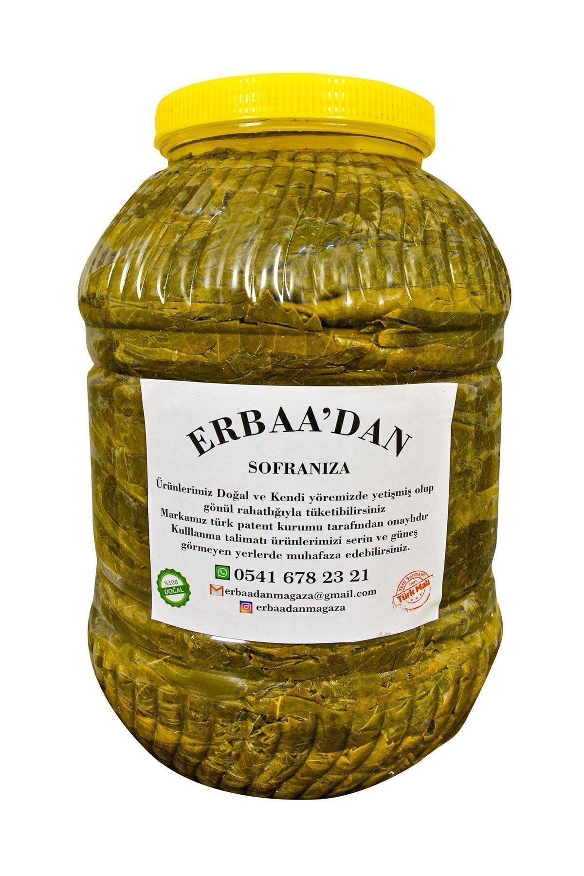 Katkısız Doğal Salamura Yaprak 5 Kg