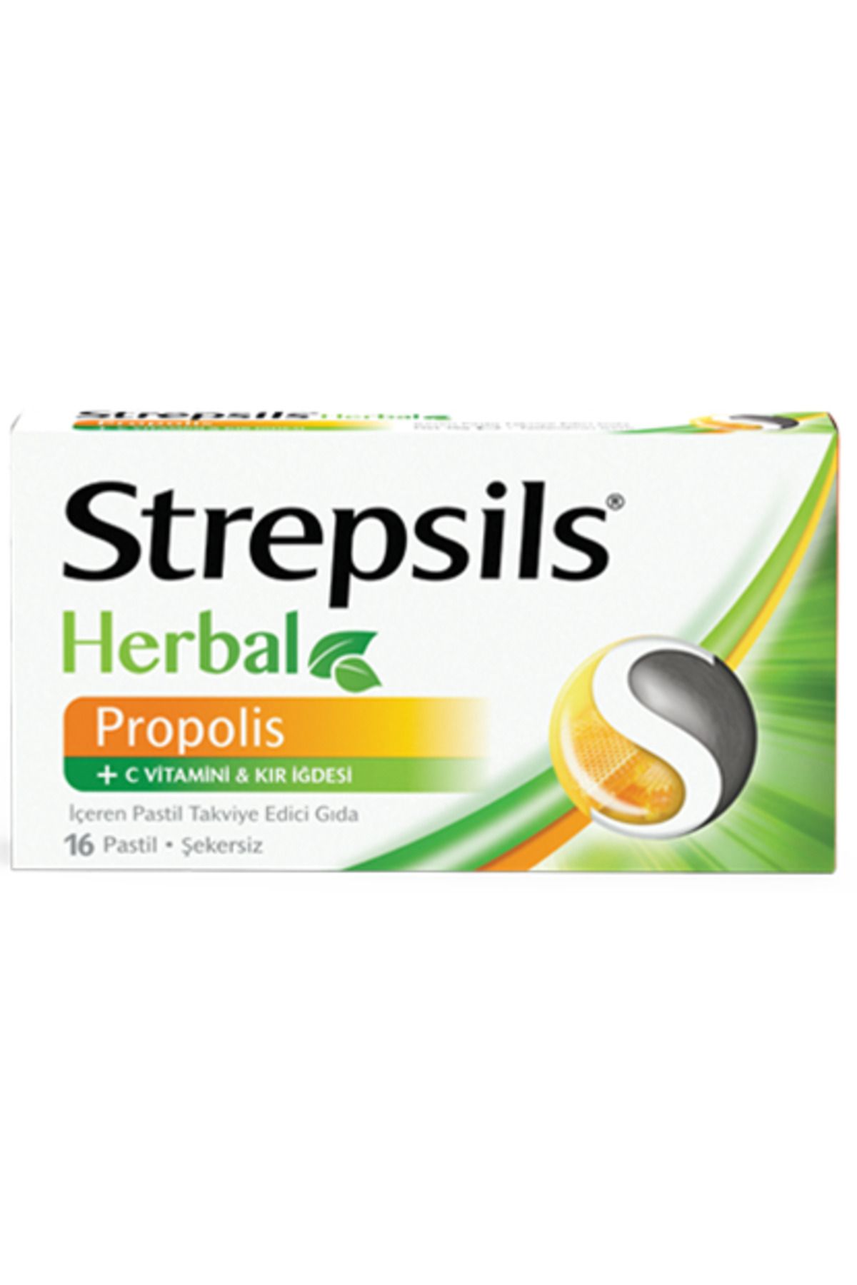 Strepsils Herbal Propolis 16 Pastil - (:12/2025)