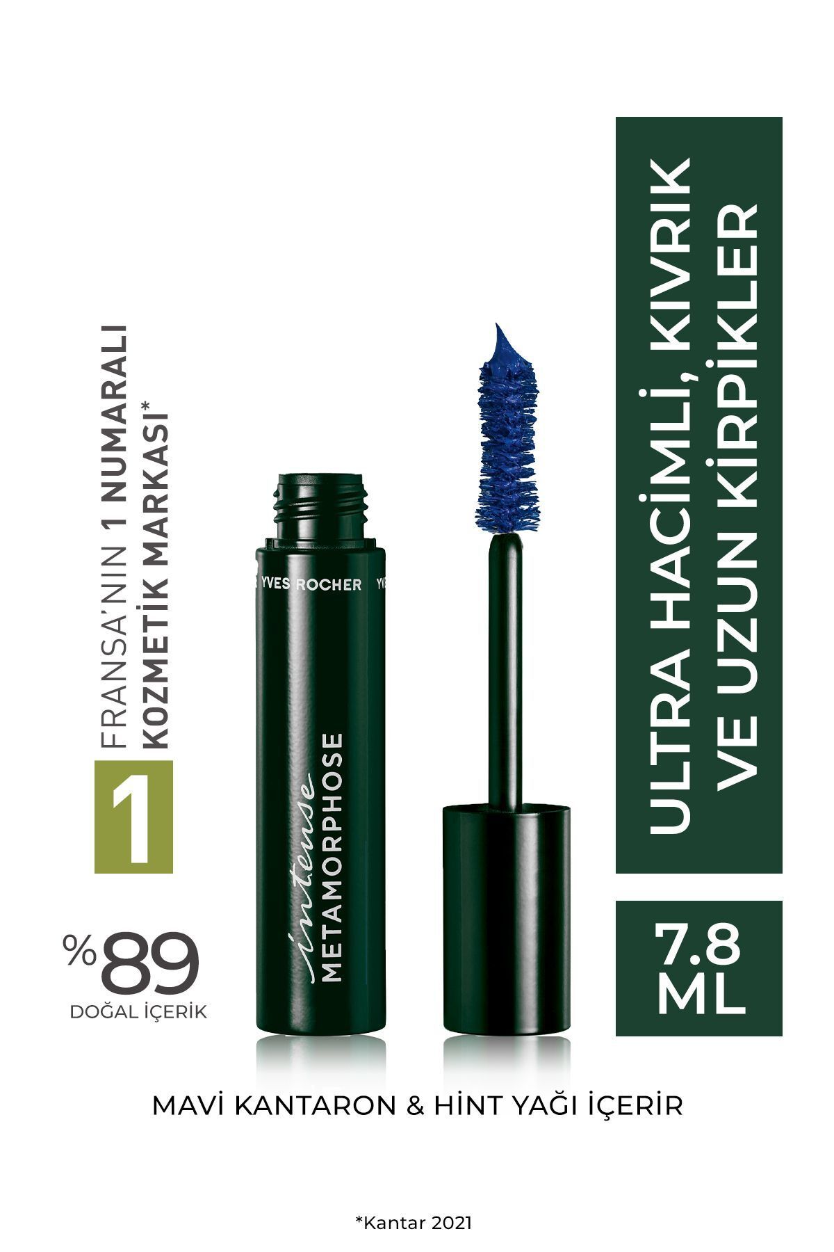 Yoğun Hacim Veren Uzatıcı Kıvırıcı Maskara-Metamophose-Lacivert-48666