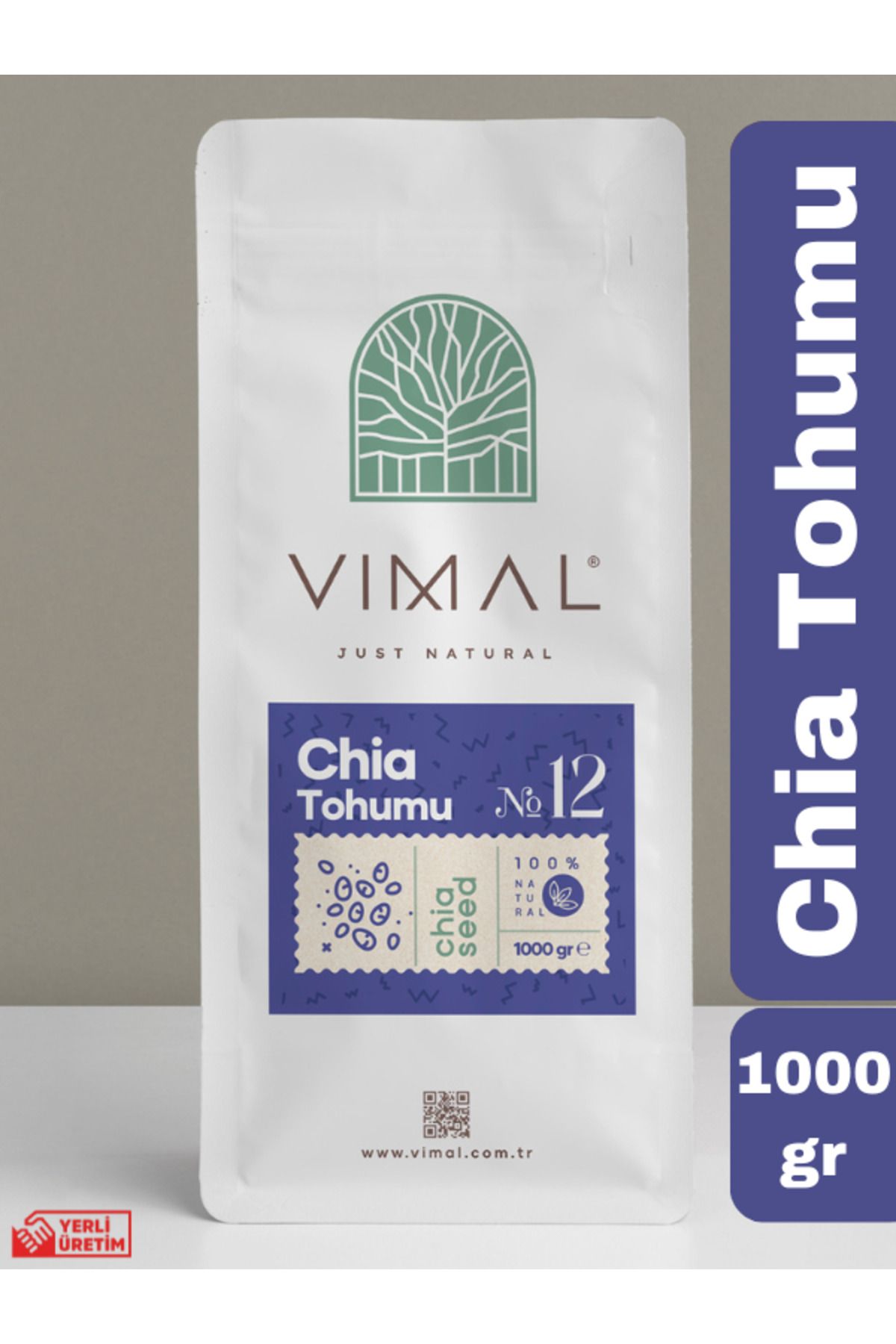 Chia Tohumu 1000 gr ( Glutensiz, Taze Tohum, Vegan )