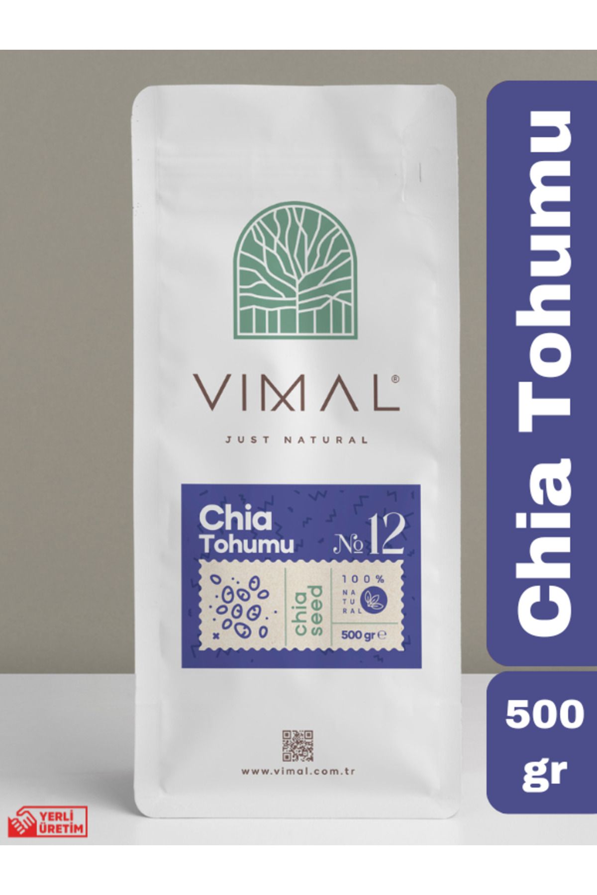 Chia Tohumu 500 gr ( Glutensiz, Taze Tohum, Vegan )