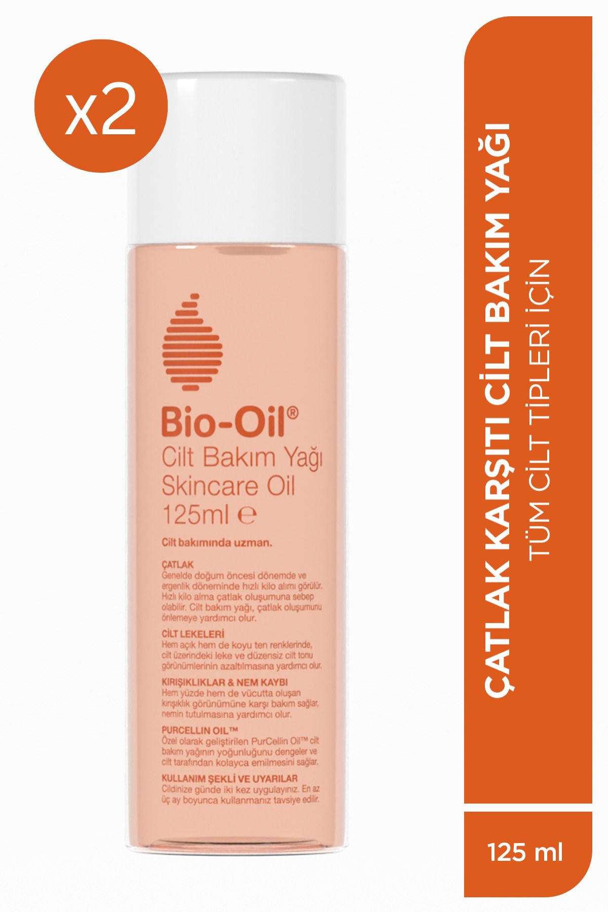 Çatlak Karşıtı & Nemlendirici Cilt Bakım Yağı 125 ml (2'Lİ PAKET) - Yeni Formül