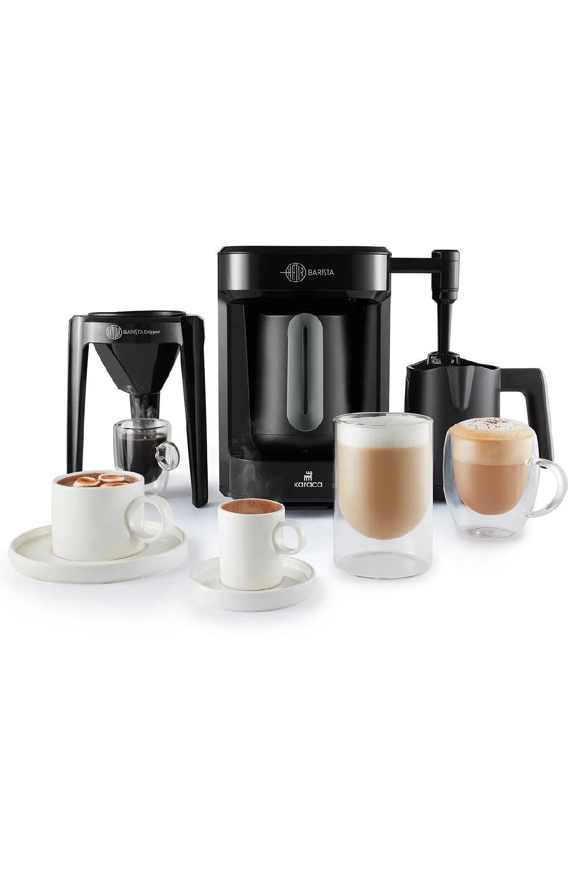 Hatır Barista Cappuccino ve Türk Kahve Makinesi Antrasit