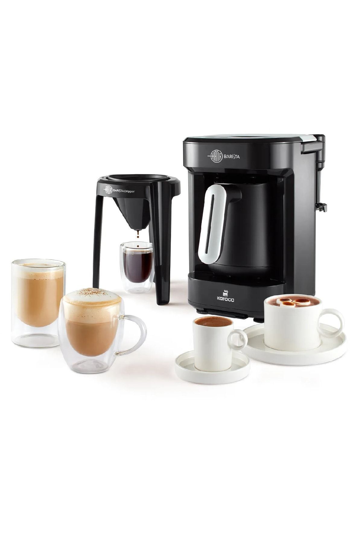 Hatır Barista Cappuccino ve Türk Kahve Makinesi Pearl White