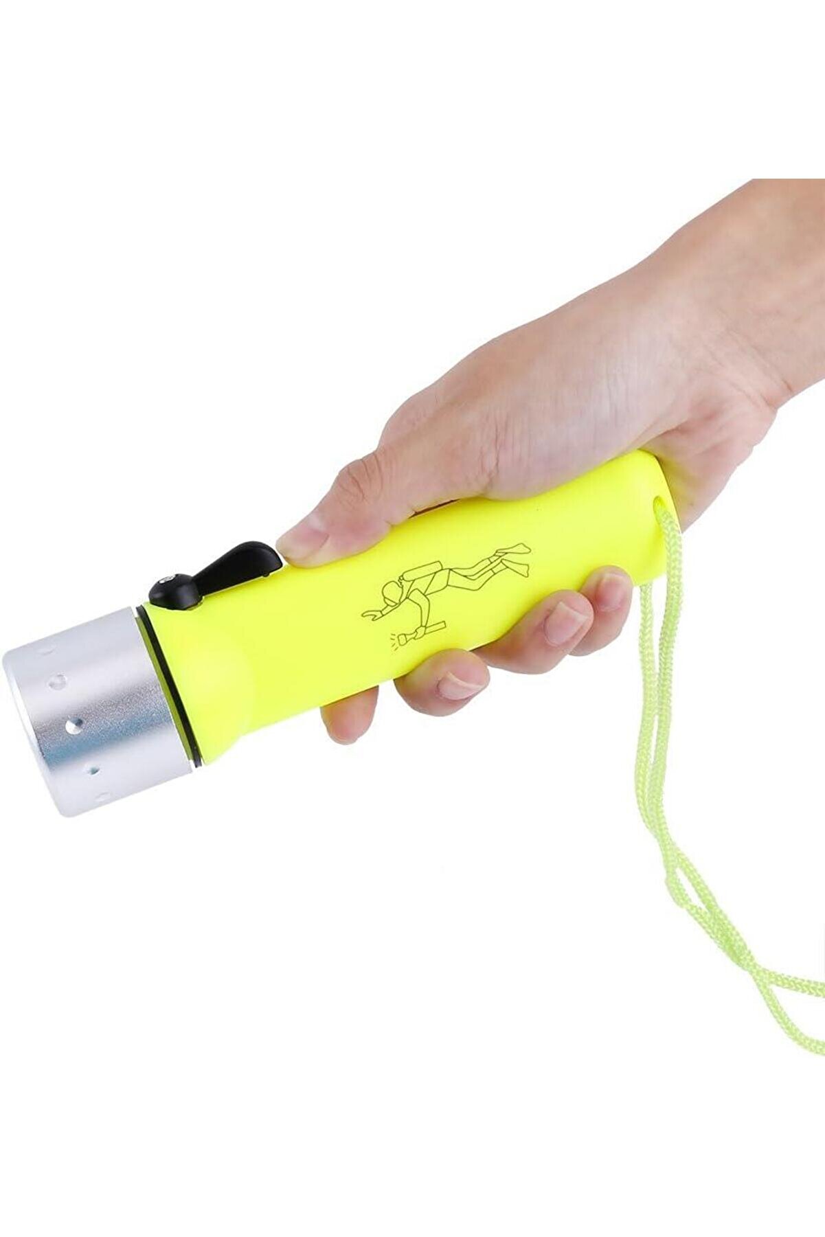 3W LED Su Altı Dalış El Feneri Su Geçirmez 60 Mt Fener