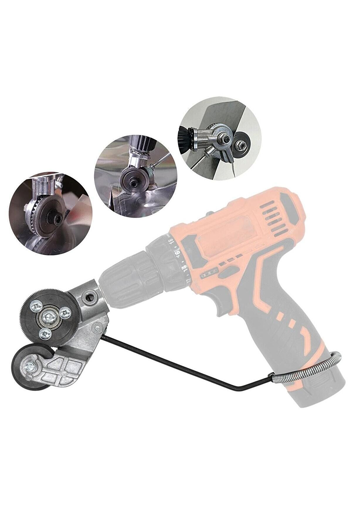 0185 Şarjlı Matkaplar Için Metal Plaka Ve Sac Kesme Aparatı