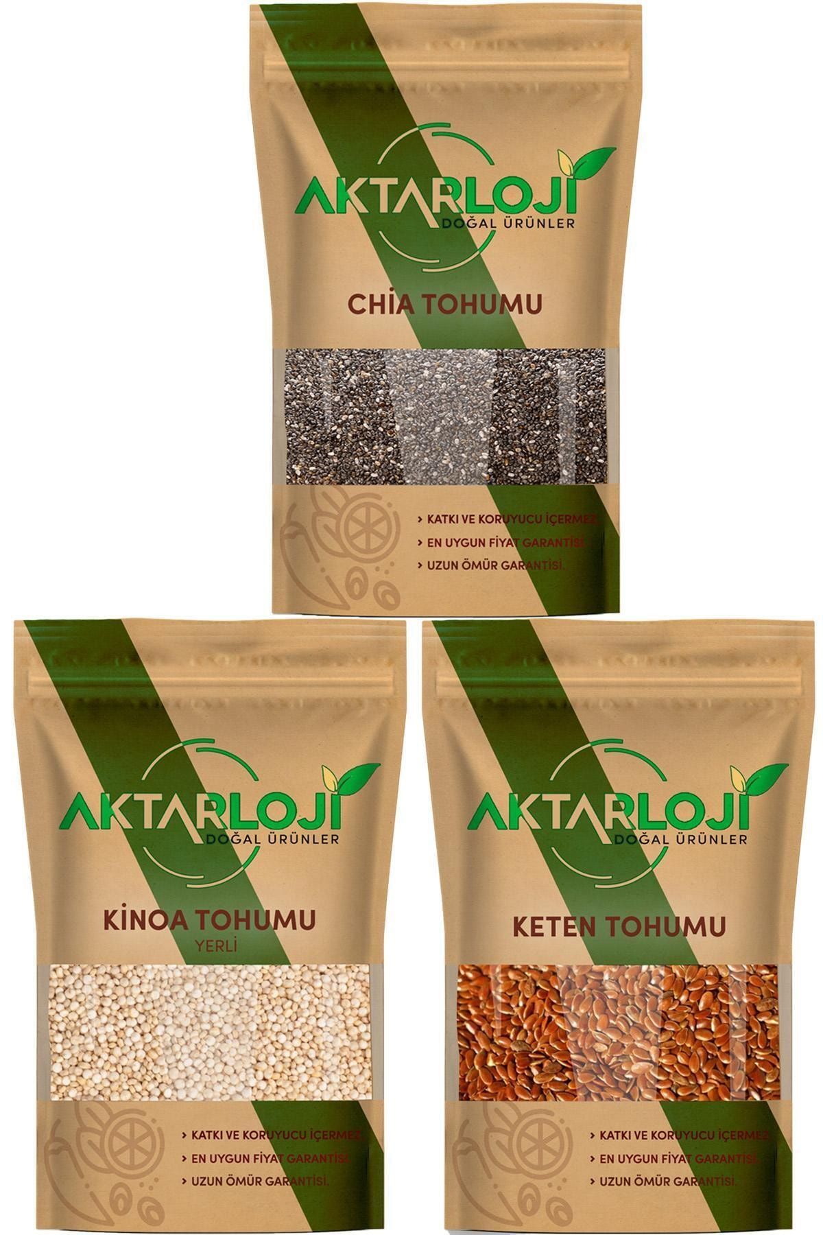 100 gr Chia + 100 gr Kinoa + 100 gr Keten Tohumu
