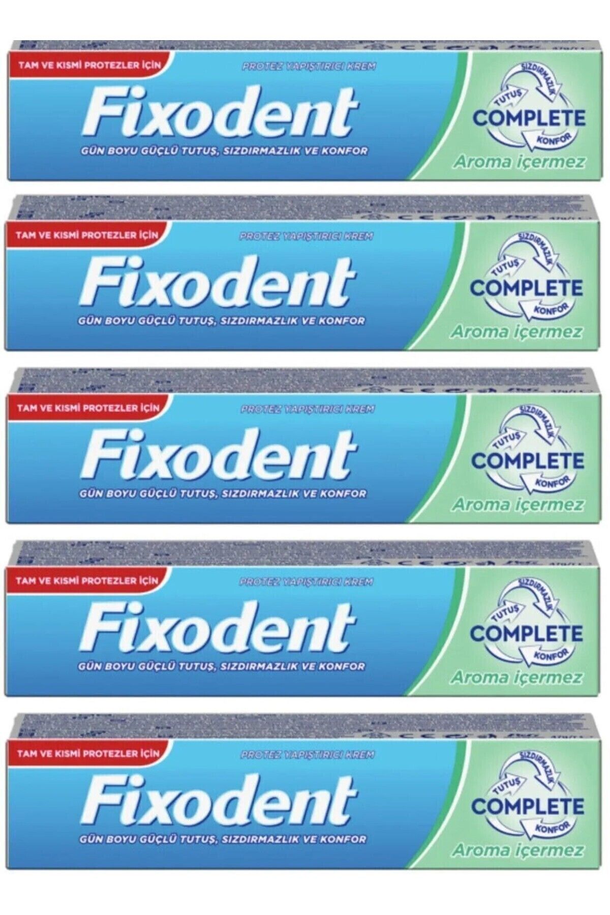 Complete Diş Protez Yapıştırıcı Aromasız 47g X5 Adet