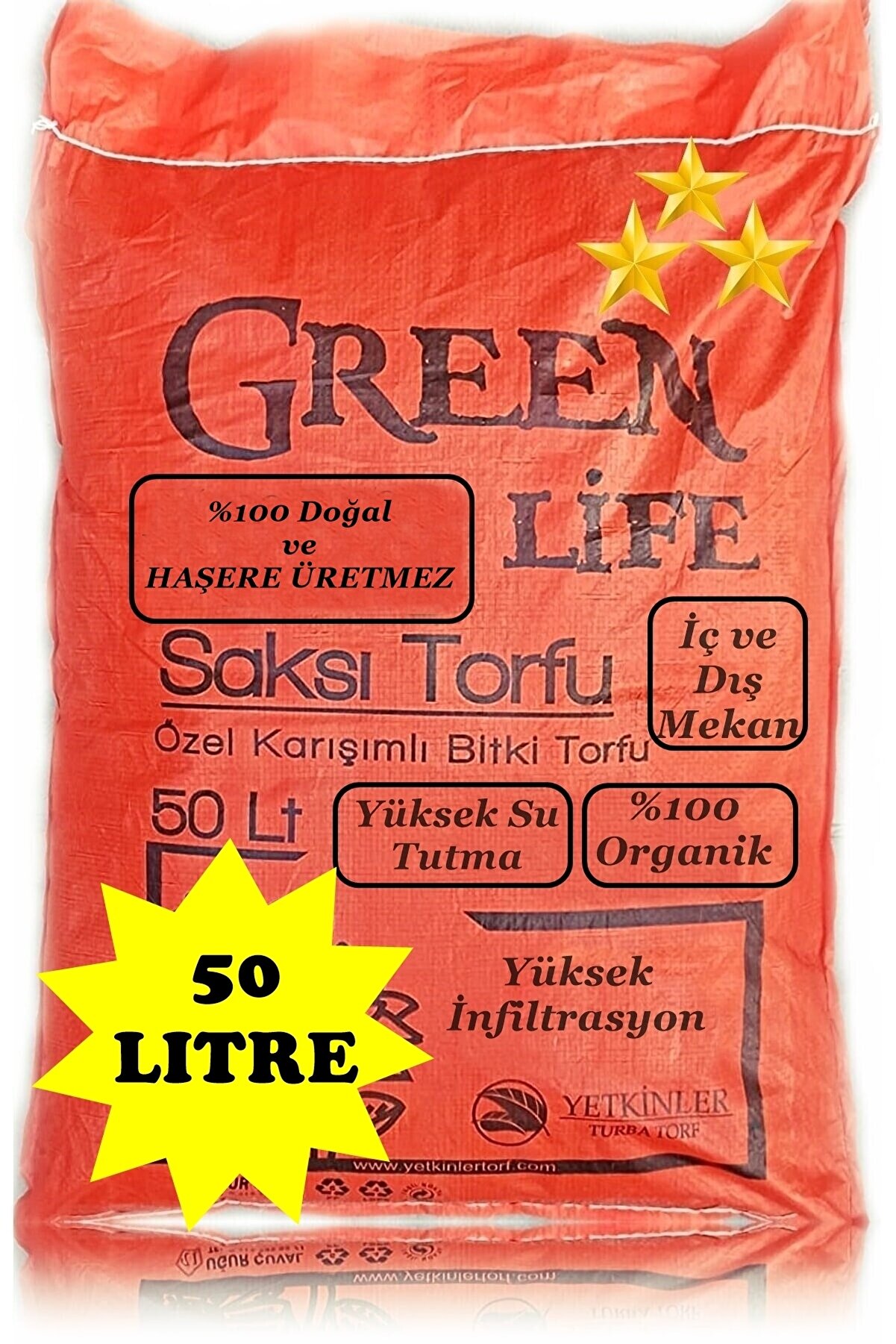 Mineral Katkılı Perlitli Bitki Toprağı, Fideleme, Saksı Toprağı İç Dış Mekan Perlitli Toprak 50 Lt.