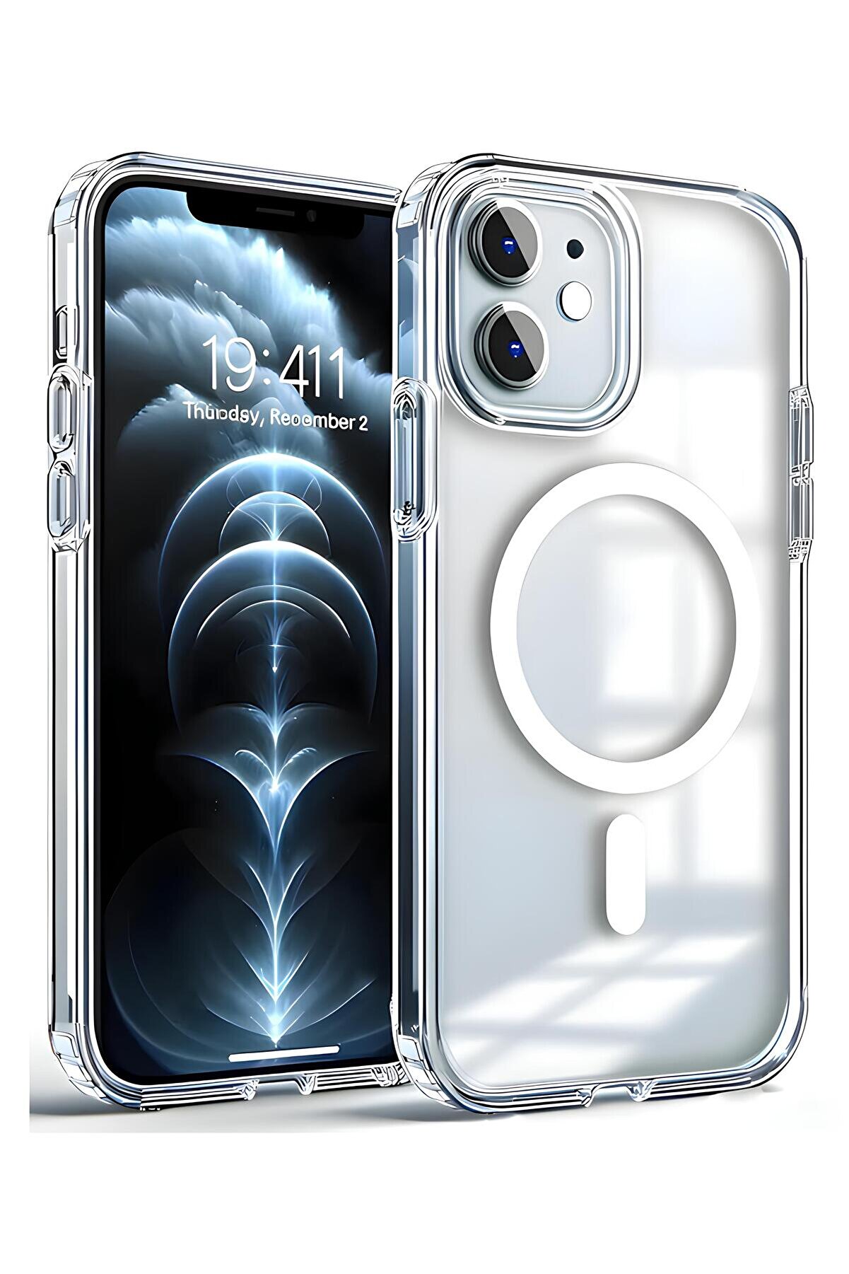 Iphone 11 Uyumlu Gerçek Magsafe Özellikli Sert Şeffaf Kılıf