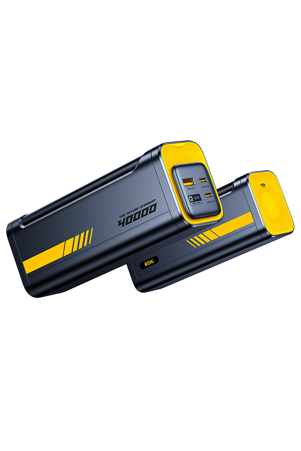 Starship 40.000 Mah 140w Powerbank, Dijital Göstergeli, 2si1 Arada Taşınabilir Şarj Istasyonu