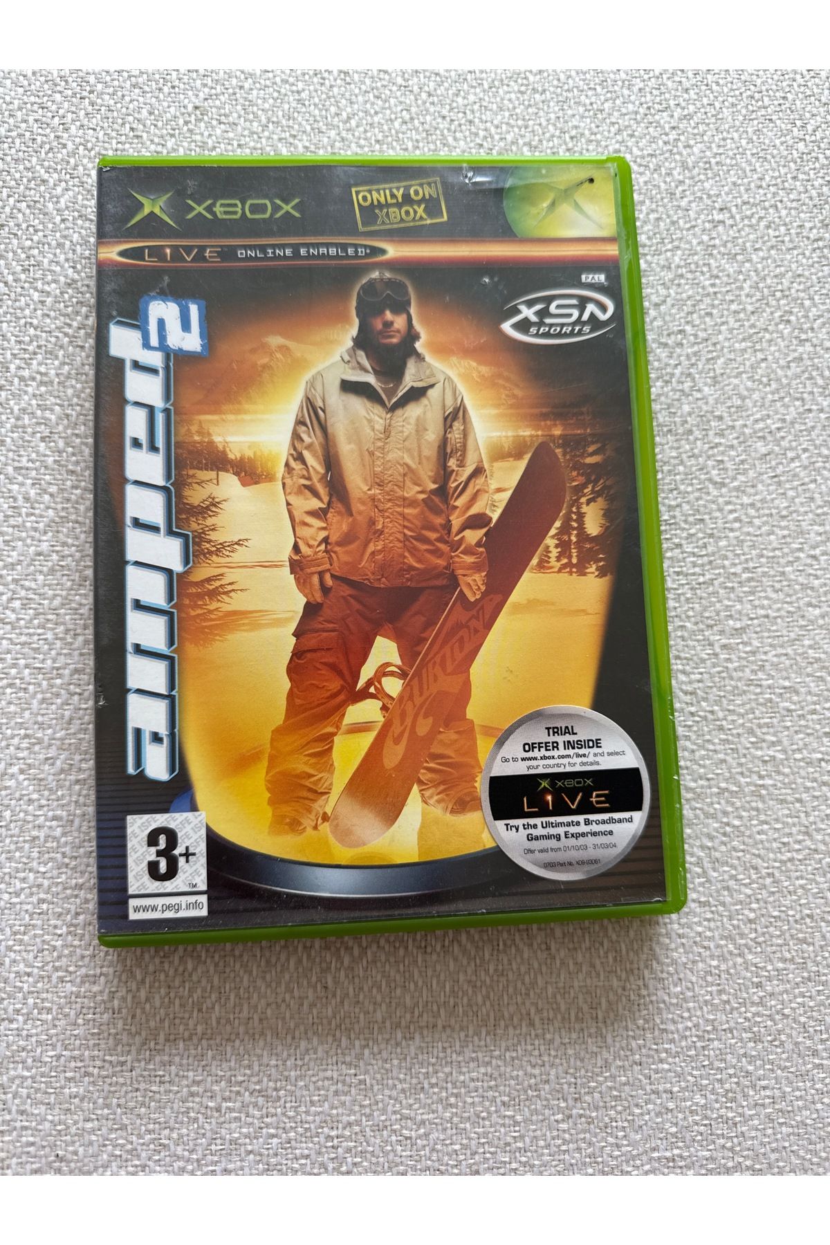 XBOX AMPED 2 snowboard oyunu kutulu