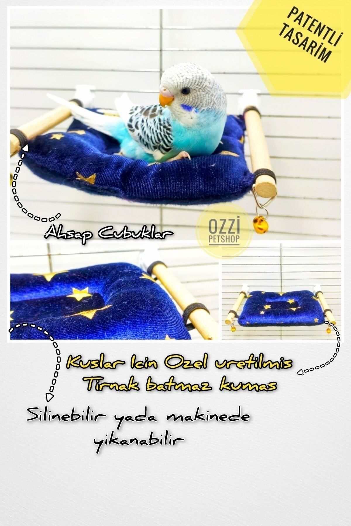 Kuş Yastığı - Muhabbet Kuşu Uyku Yatağı -yumuşak Uyku Tüneği