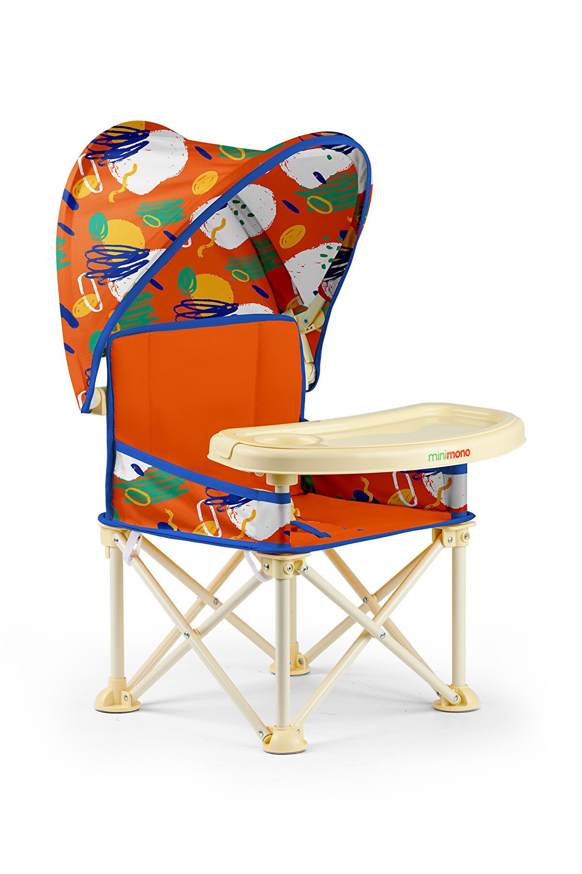 PlusUp Tenteli 0-4 Yaş Portatif Katlanır - Yükseltici Mama Sandalyesi