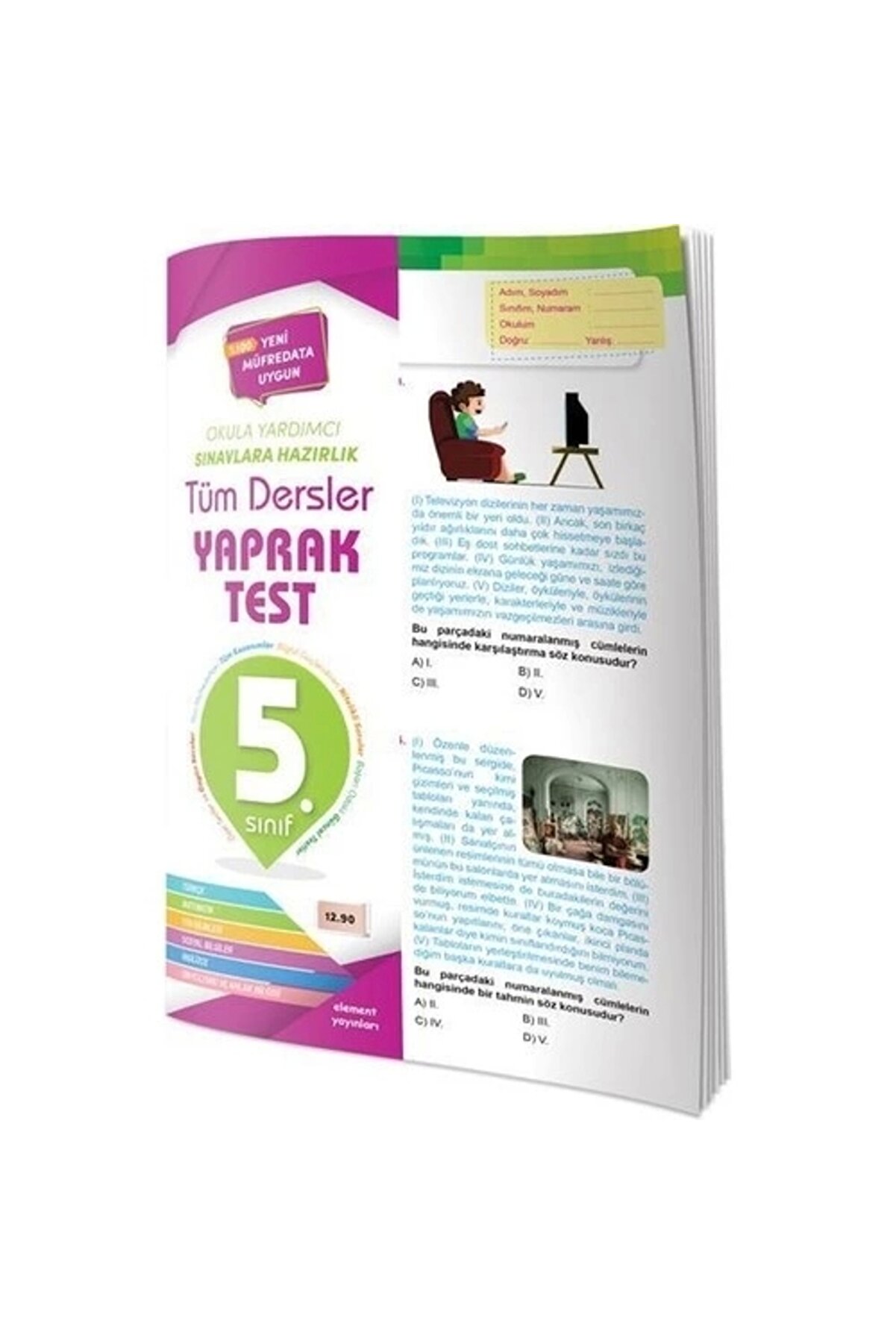 5. Sınıf Tüm Dersler Yaprak Test