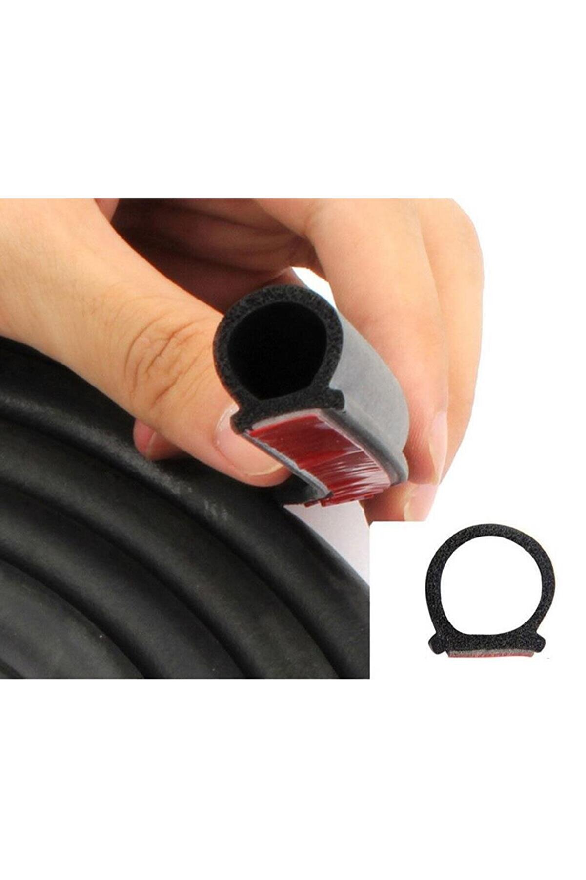 Araç Büyük D Fitil Kapı Altı Kenarı Kaput Bagaj Ses Önleyici 5mt