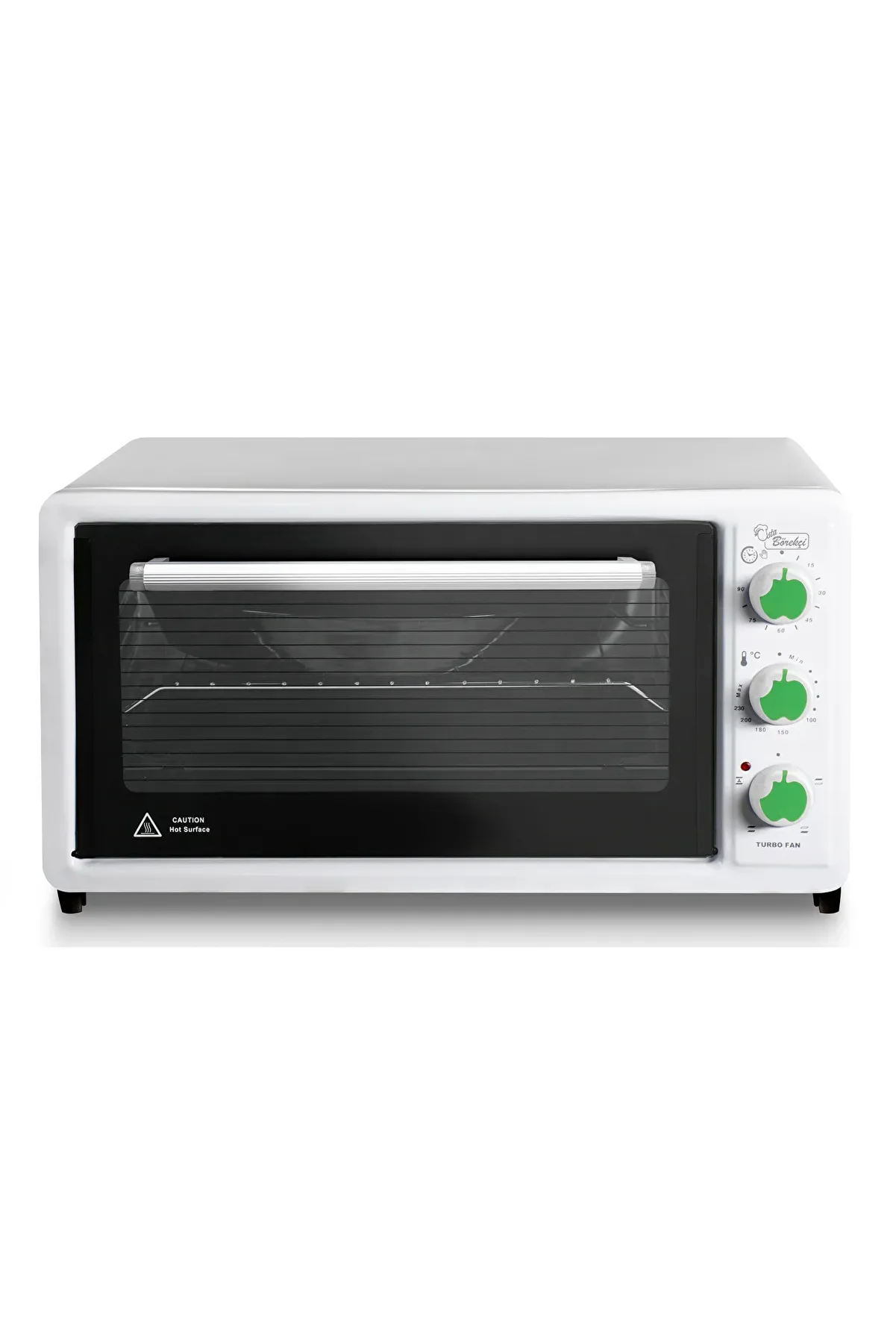 Lx-3675 42 Litre 1800 Watt Beyaz Börekçi Mini Fırın Yeşil Elma