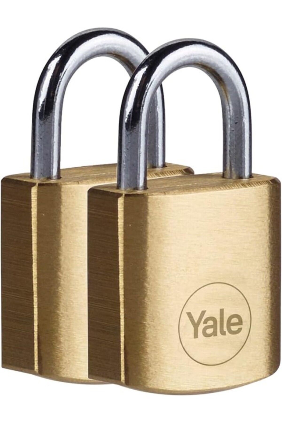 Yale Y110b/20/111/2 - 20mm Pirinç Asma Kilit 2&amp;apos;li Set - Standart Koruma - Çelik Halka - 3