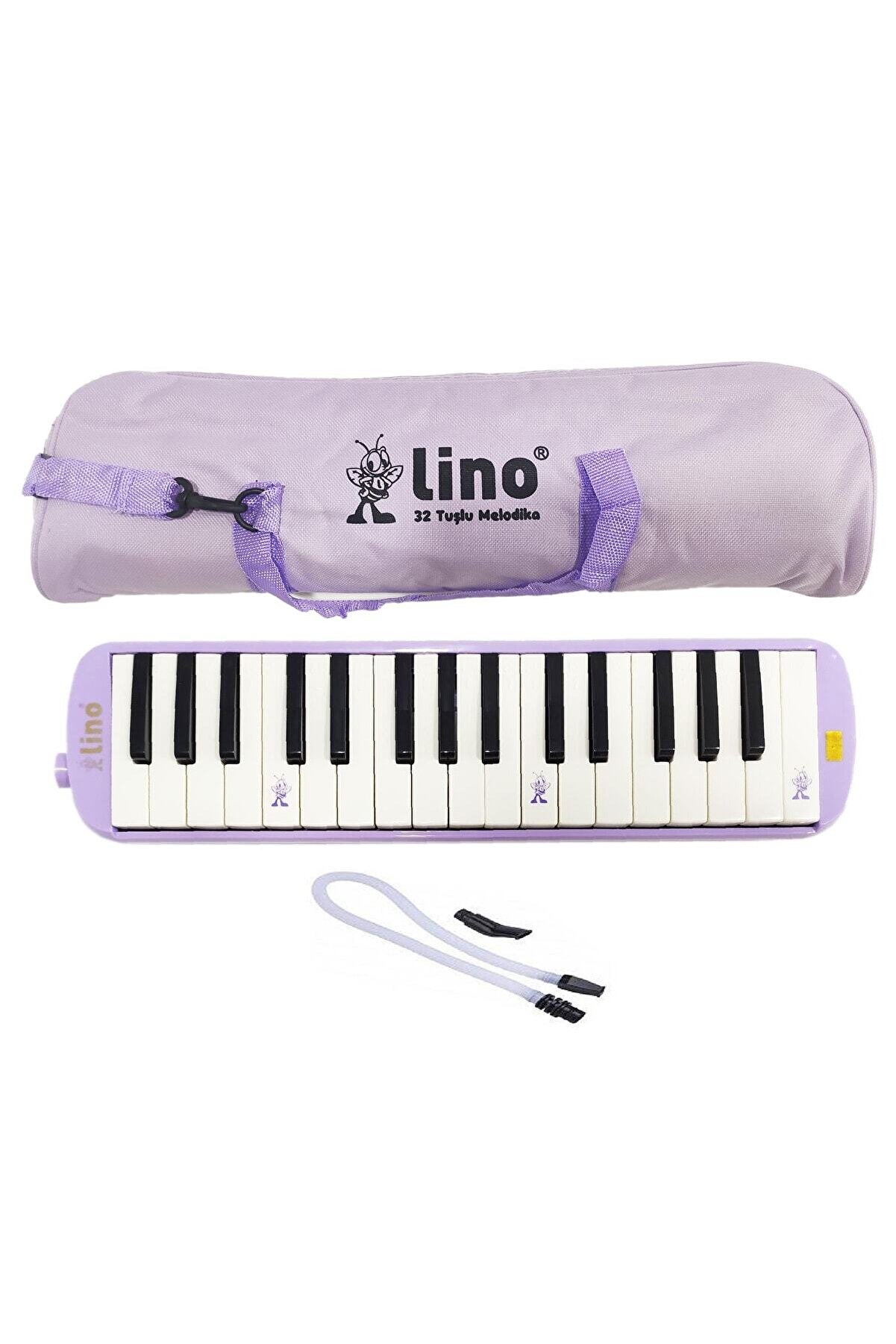 MELODİKA 32 TUŞLU BEZ ÇANTA PASTEL MOR