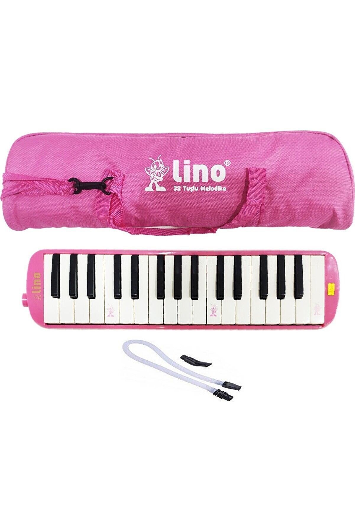 Melodika 32 Tuşlu Bez Çanta Pembe