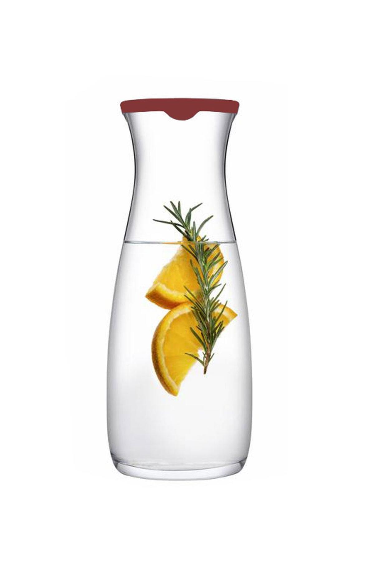 43813 Amphora Silikon Kırmızı Kapaklı Sürahi 1180cc
