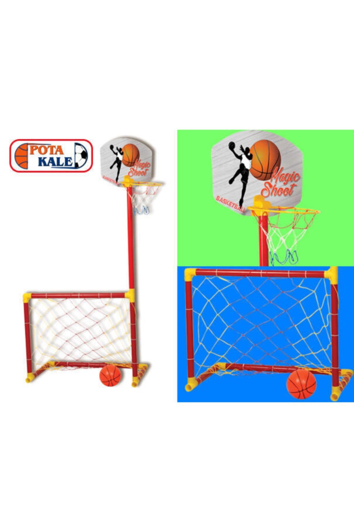 Portatif Kale-basket Potası (2si 1 Arada)