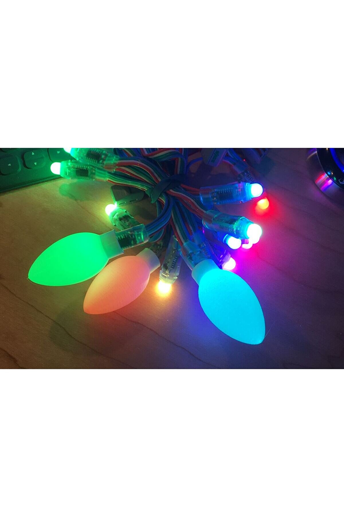 Yeni Ws2811 / Ws2801 C9 Ampul Difüzör 12Mm Neopixel Led Için (Plastik Aparattır!!!)