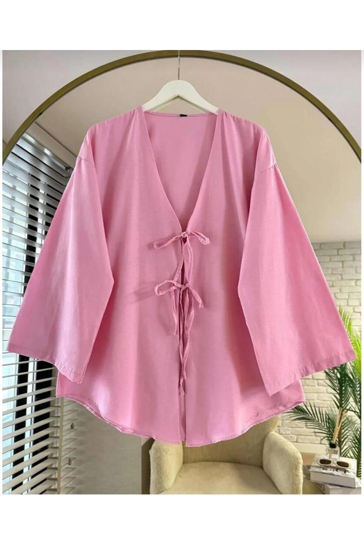 Önü Bağlamalı Kimono Tunik