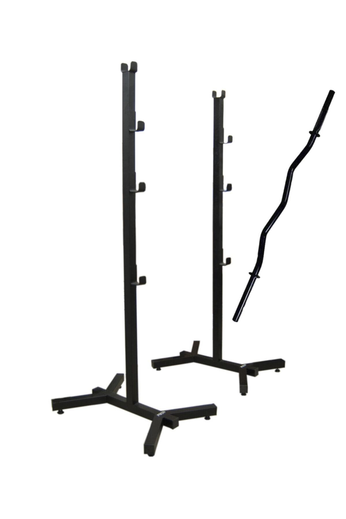 Klump Bnc-01 Bench Press Squat Halter Standı Sehpası Ve 120 Cm Siyah Z Bar