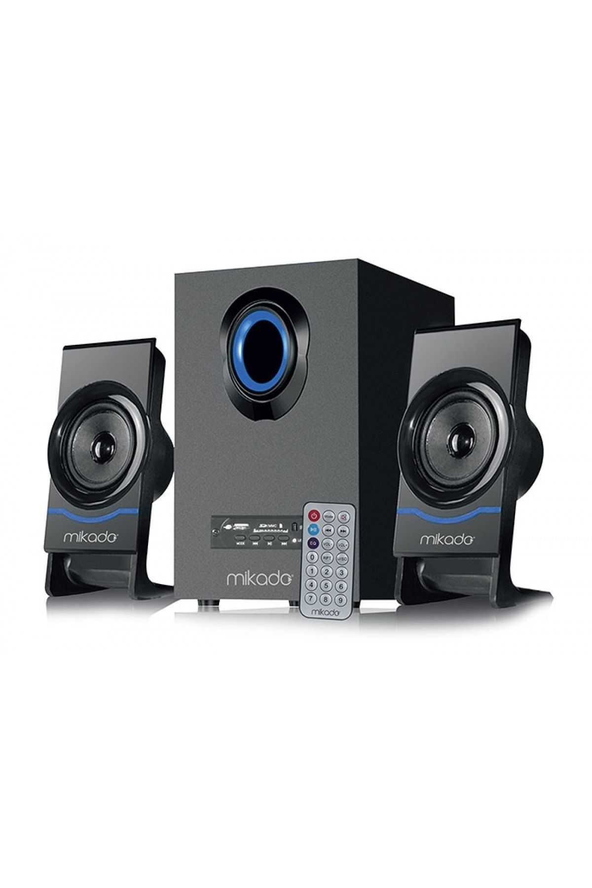 Md-1700bt 2 1 Siyah Usb Sd Fm Bt Destekli Uklı Multımedıa Speaker