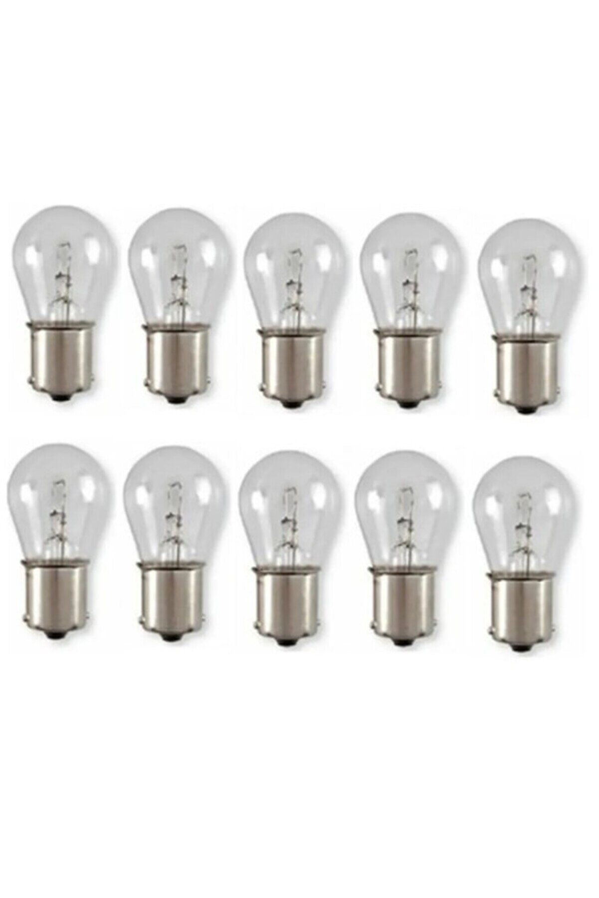 Eco 12V/21W 5W 1016 BAY15D Çift Duy, Şaşı Düz Tırnak, Fren, Stop, Sis Ampulü 10 Adet