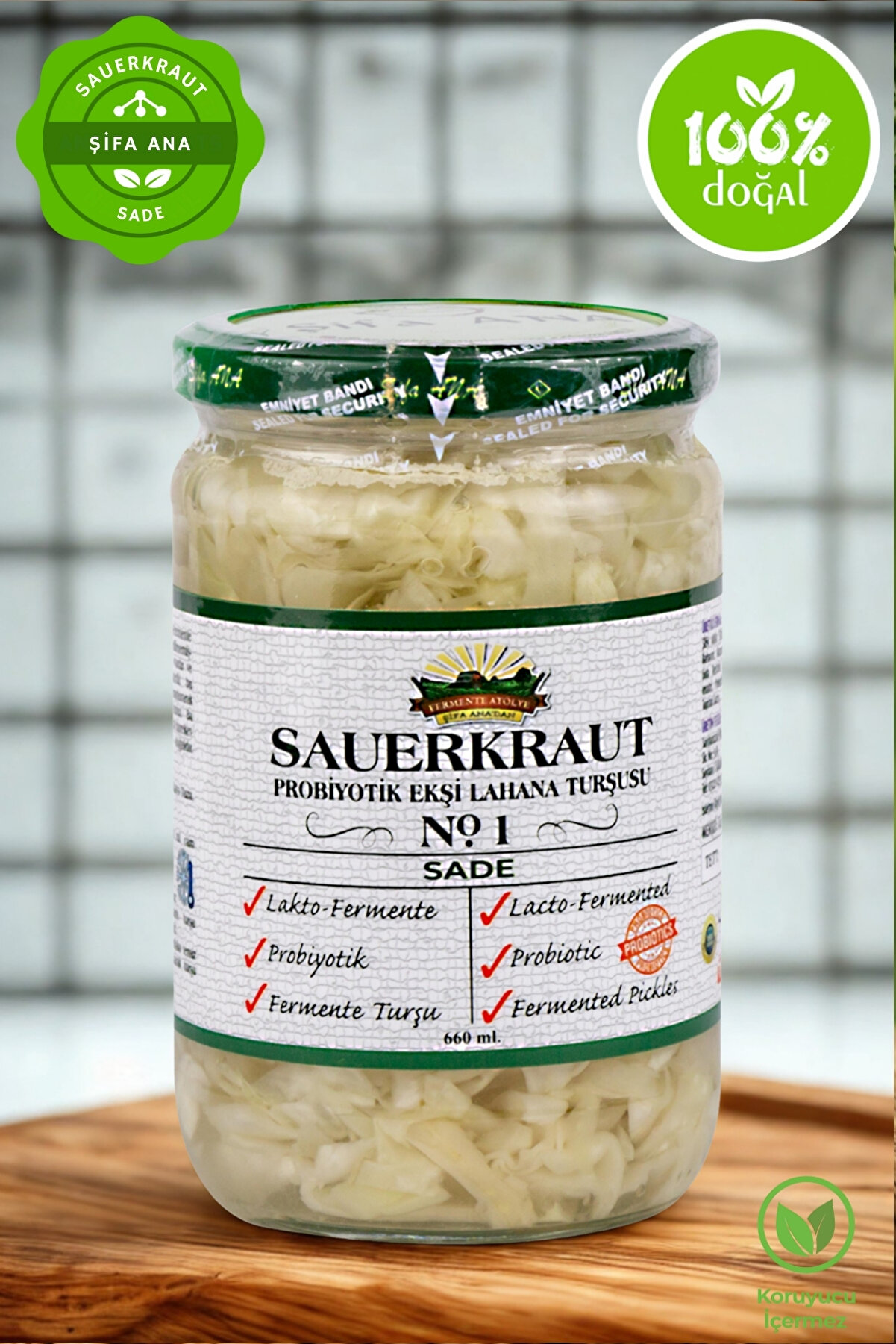 Sauerkraut (EKŞİ LAHANA TURŞUSU) No1 Sade (660CC.)