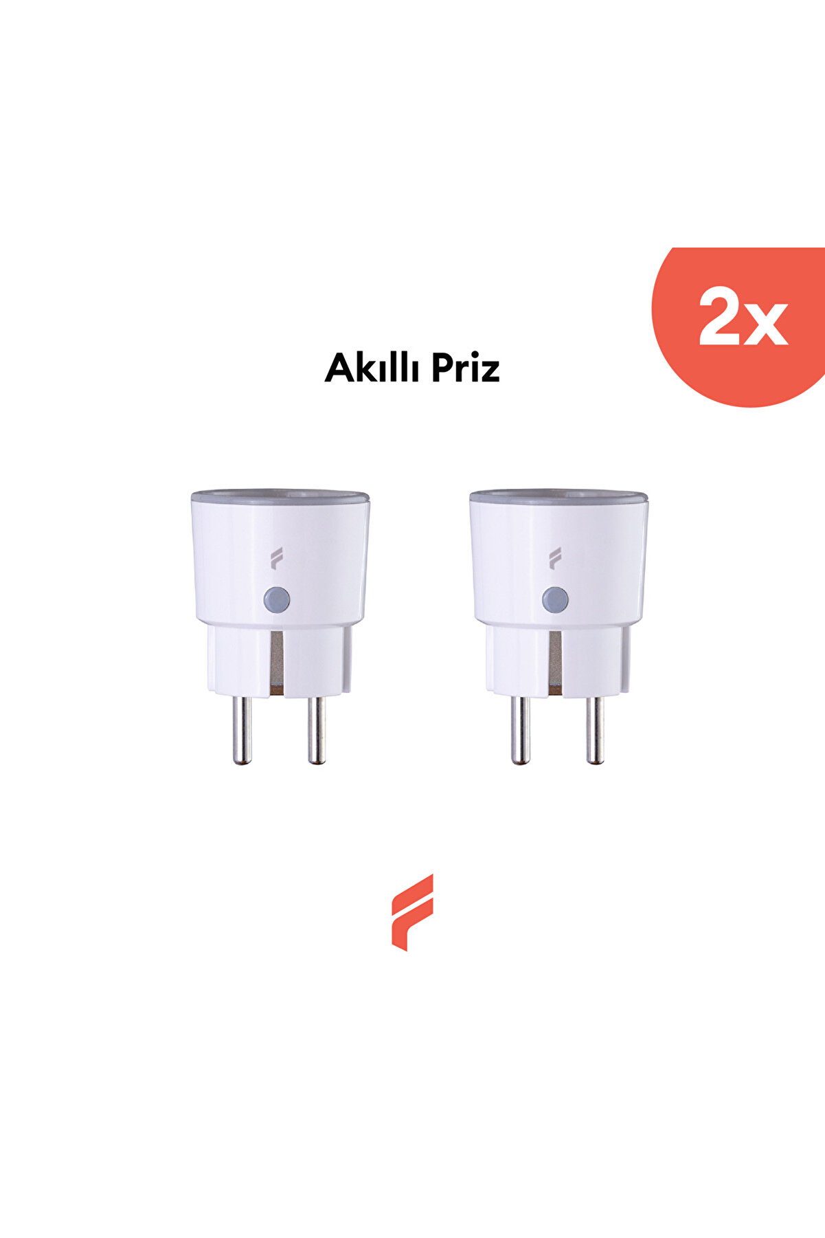 Akıllı Priz (16 AMPER) 2'li Set, Uzaktan Kontrol, Anlık Enerji Tüketim Takip, Zamanlayıcı, Tuya