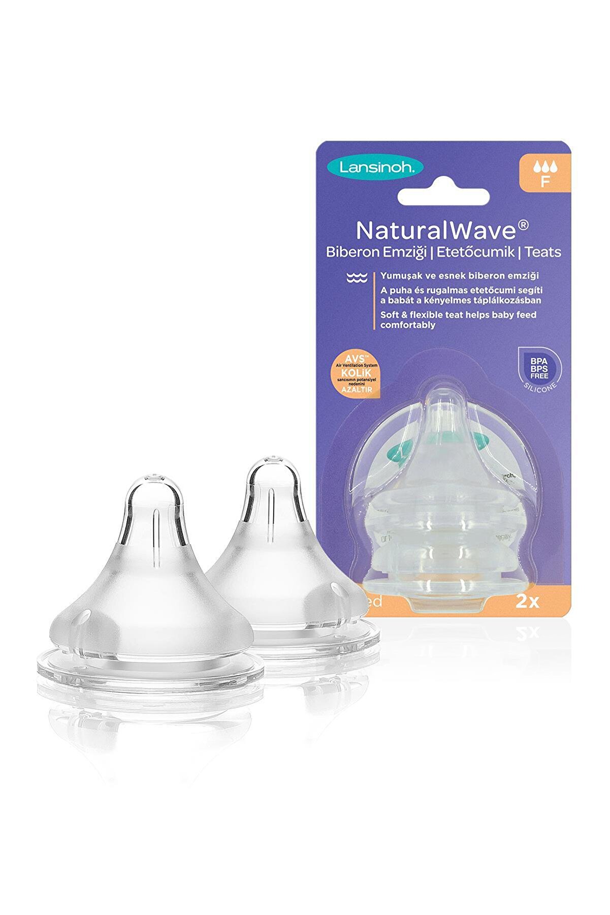 Natural Wave Biberon Emziği 2 Li Hızlı Akış