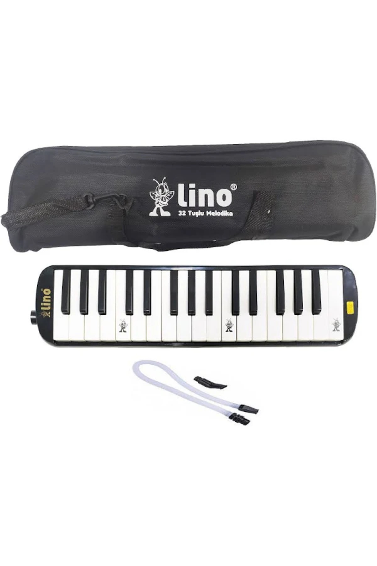 32 Tuşlu Bez Çantalı Melodika Siyah / LN-32-SS