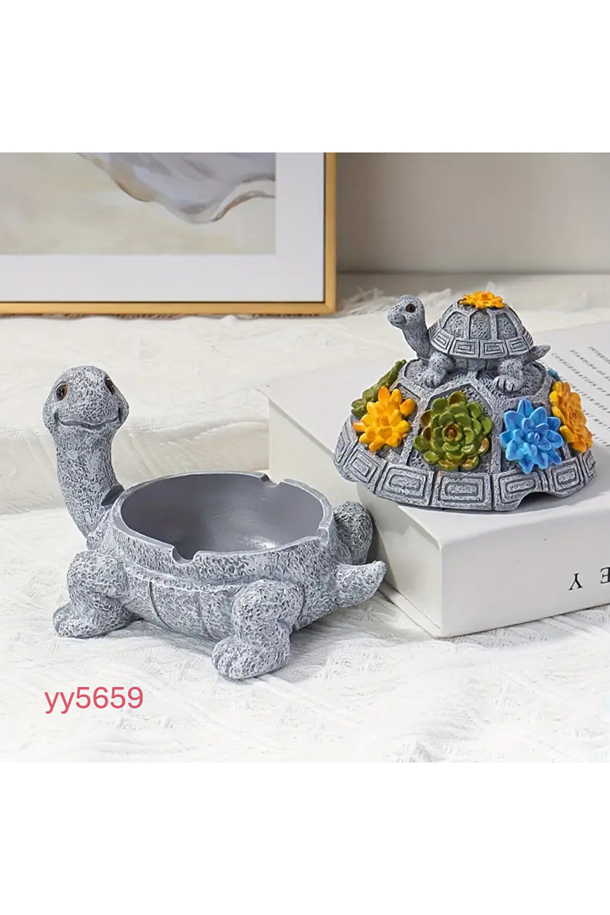 kaplumbağa küllük &amp; takı kutusu silikon kalıp