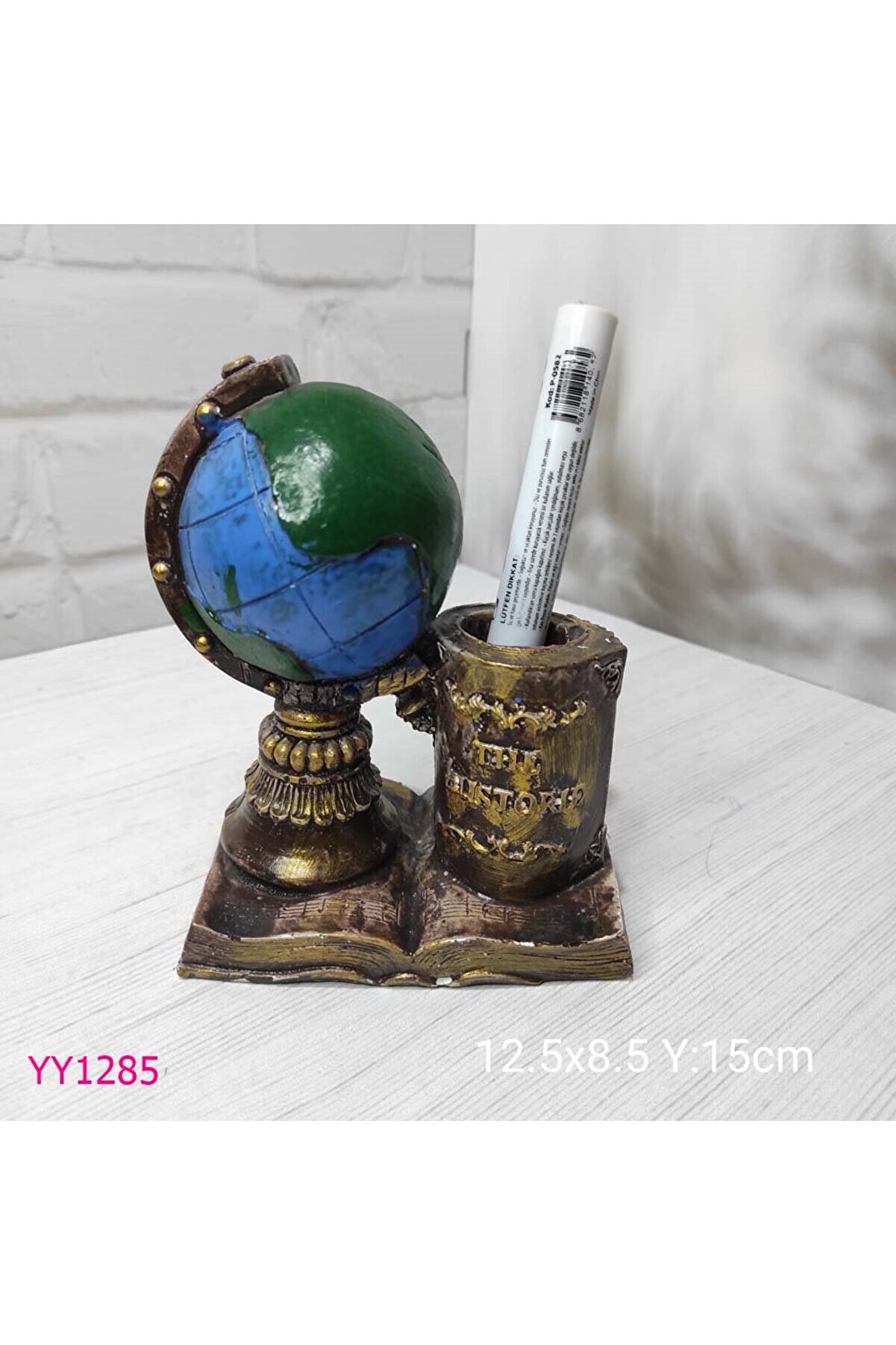 kitap &amp; dünya temalı kalemlik silikon kalıp