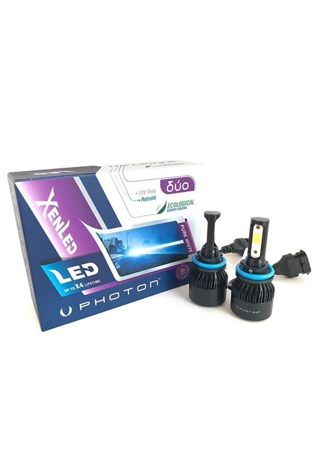 H11 Duo Led Xenon Şimşek Etkili Beyaz Zenon H11