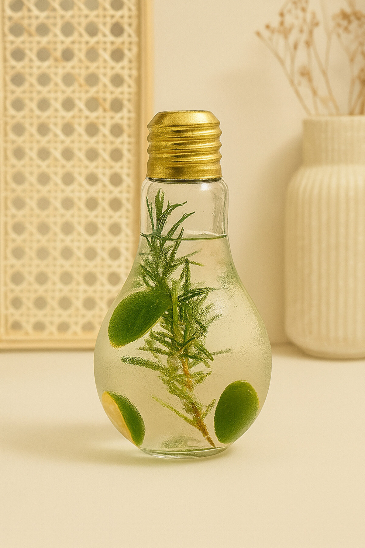 200 ml Ampul Tasarım Cam Bardak Trend Meyve Suyu Sunum Ve Tatlı Bardağı | Vazo - 1 Adet